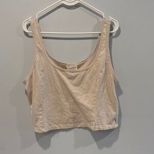 Universal Thread Light Beige Crop Top